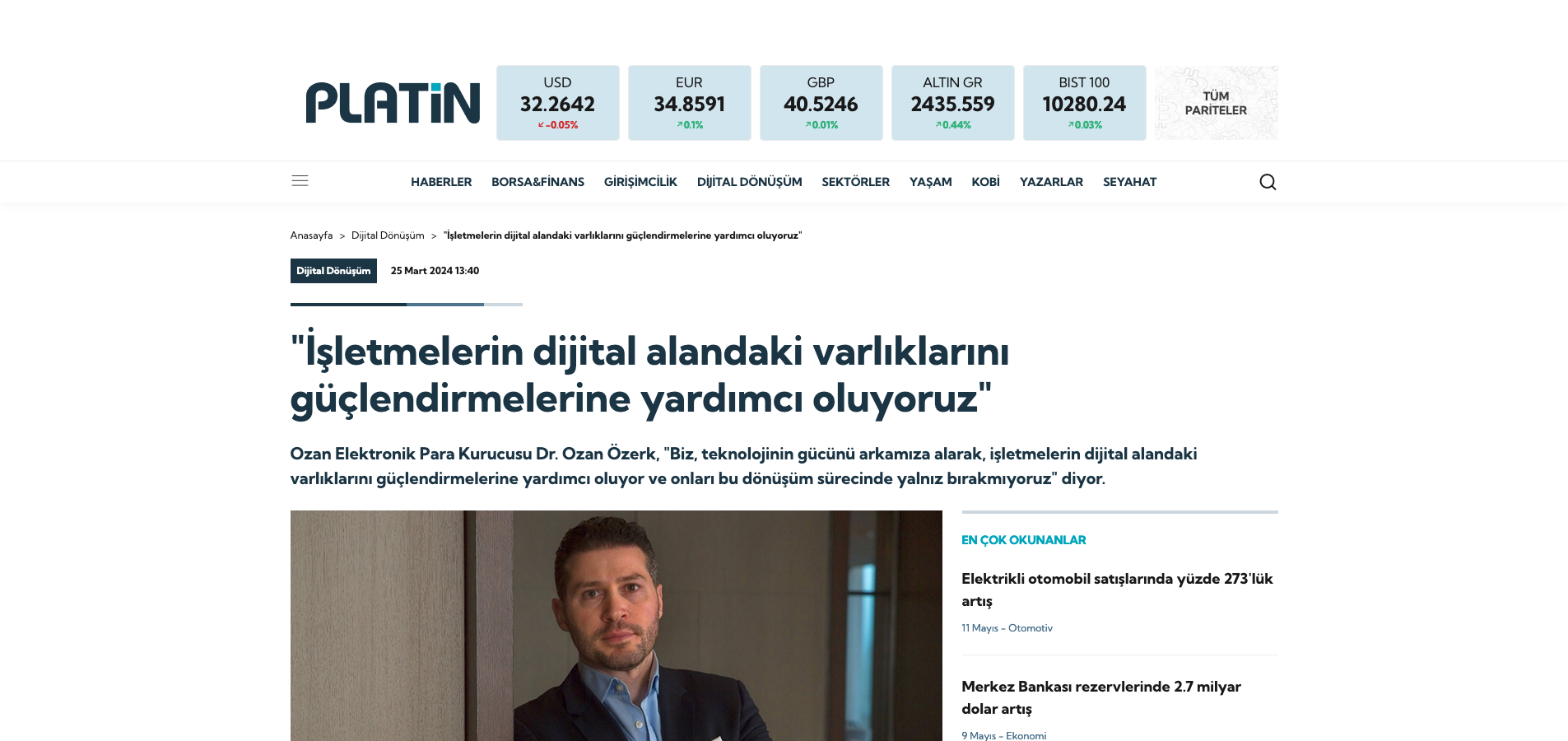 Platin Online - Ozan Özerk, Ömer Suner, Ozan Elektronik Para