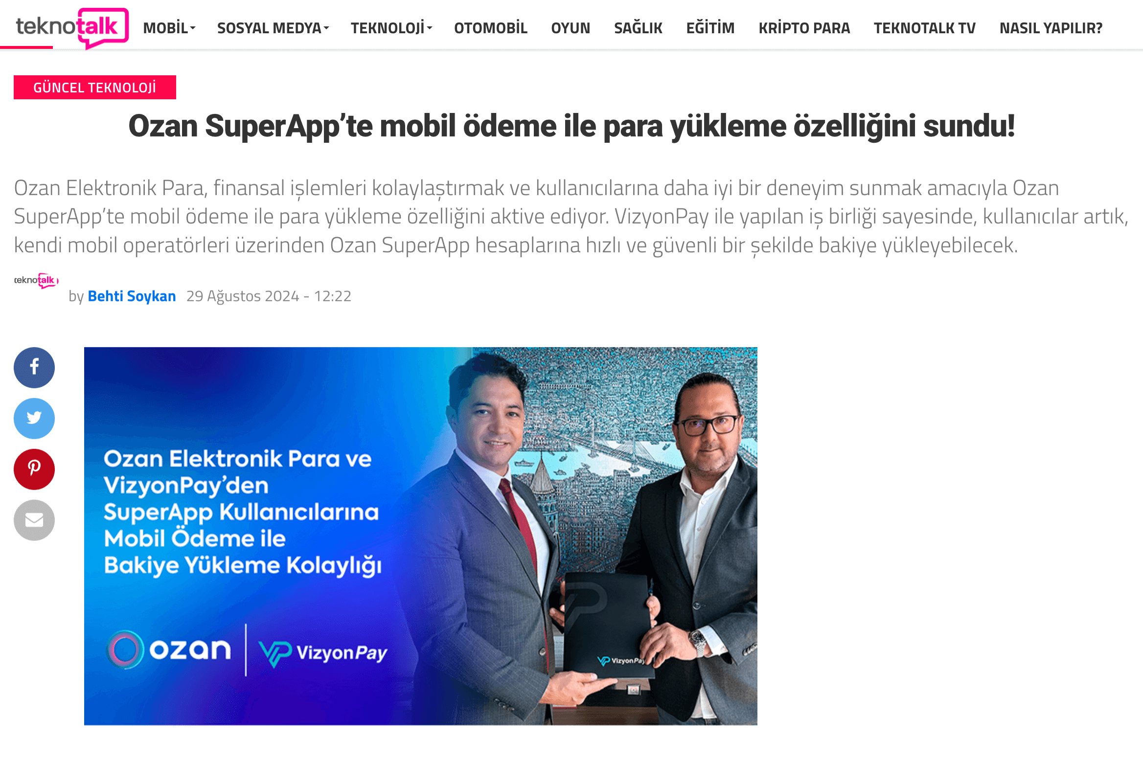 Ömer Suner - Teknotalk - Ozan SuperApp